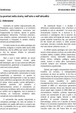 La psoriasi nella storia, nell'arte e nell'attualit&agrave;