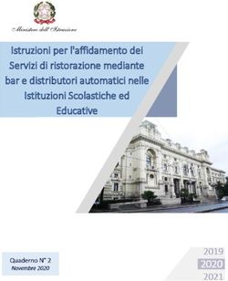 Istruzioni per l'affidamento dei Servizi di ristorazione mediante bar e distributori automatici nelle Istituzioni Scolastiche ed Educative