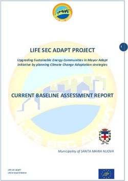 LIFE SEC ADAPT PROJECT CURRENT BASELINE ASSESSMENT REPORT - Upgrading Sustainable Energy Communities in Mayor Adapt initiative by planning Climate ...