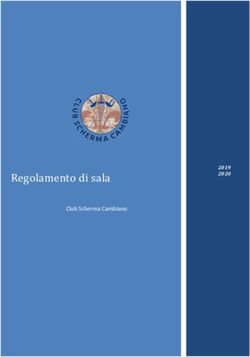 Regolamento di sala Club Scherma Cambiano - asd club scherma cambiano
