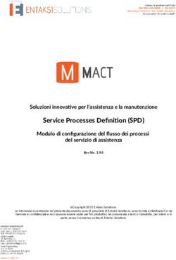 Service Processes Definition (SPD) - Soluzioni innovative per l'assistenza e la manutenzione - Entaksi