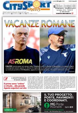 CALCIO I primi passi sul campo della Triestina contro la Roma di Mourinho e la Lazio di Sarri consegnano alcuni spunti, in attesa di migliorare la ...