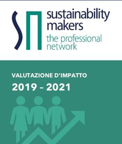 2019 2021 VALUTAZIONE D'IMPATTO - Sustainability Makers