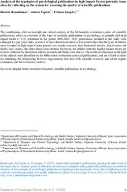 Analysis of the typologies of psychological publications in high Impact Factor journals: Some clues for reflecting on the system for assessing the ...