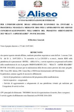 AVVISO MANIFESTAZIONE DI INTERESSE PER L'INDIVIDUAZIONE DEGLI OPERATORI ECONOMICI DA INVITARE A PROCEDURA NEGOZIATA MEDIANTE RDO PER L'AFFIDAMENTO ...