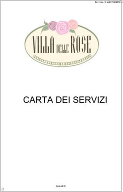 VILLA DELLE ROSE CARTA DEI SERVIZI - ziale - RSA Villa delle Rose