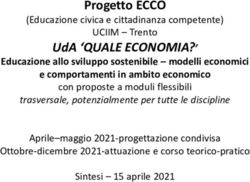 UDA 'QUALE ECONOMIA?' - PROGETTO ECCO - UCIIM