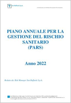 PIANO ANNUALE PER LA GESTIONE DEL RISCHIO SANITARIO (PARS) - Anno 2022 Redatto da: Risk Manager San Raffaele S.p.A.