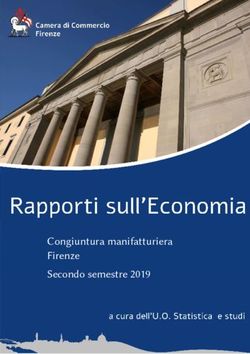 Congiuntura manifatturiera Firenze Secondo semestre 2019 - CCIAA Firenze