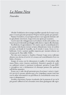 La Mano Nera Novembre - Crealpina