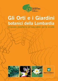 Gli Orti e i Giardini - botanici della Lombardia proposte didattiche ed educative per le scuole - Rete degli Orti Botanici della Lombardia
