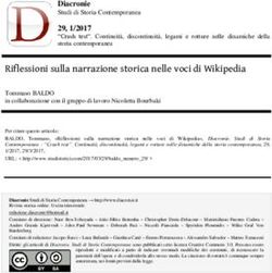 Riflessioni sulla narrazione storica nelle voci di Wikipedia
