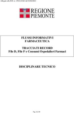 FLUSSI INFORMATIVI FARMACEUTICA TRACCIATI RECORD DISCIPLINARE TECNICO - File D, File F e Consumi Ospedalieri Farmaci