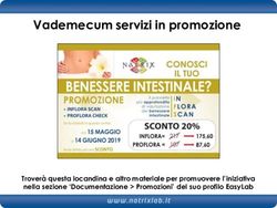 Vademecum servizi in promozione - Locandina promozione Troverà questa locandina e altro materiale per promuovere l'iniziativa nella sezione ...