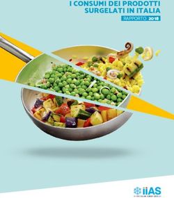I CONSUMI DEI PRODOTTI SURGELATI IN ITALIA - RAPPORTO 2018