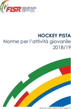 HOCKEY PISTA Norme per l'attivit&agrave; giovanile 2018/19 - Fisr