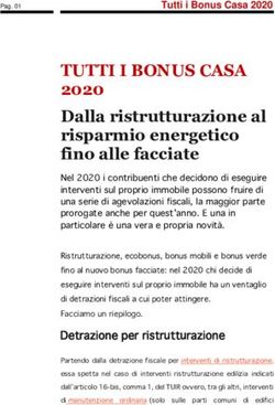 TUTTI I BONUS CASA 2020 Dalla ristrutturazione al risparmio energetico fino alle facciate