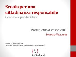 Scuola per una cittadinanza responsabile - Conoscere per decidere PROLUSIONE AL CORSO 2019 - De Amicis - Cattaneo