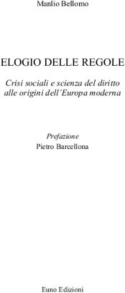 ELOGIO DELLE REGOLE Crisi sociali e scienza del diritto alle origini dell'Europa moderna - Euno Edizioni