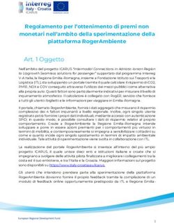 Art. 1 Oggetto Regolamento per l'ottenimento di premi non monetari nell'ambito della sperimentazione della piattaforma RogerAmbiente - Fondazione ITL