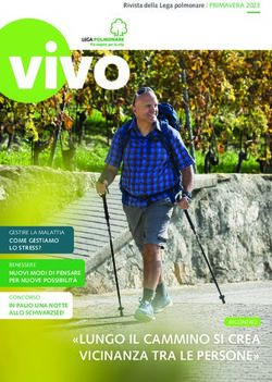 "LUNGO IL CAMMINO SI CREA VICINANZA TRA LE PERSONE" - Rivista della Lega polmonare | PRIMAVERA 2023