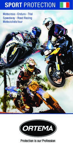 SPORT PROTECTION Motocross . Enduro . Trial Speedway . Road Racing Motociclista tour
