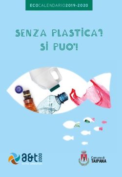 SENZA PLASTICA? si puo ! - ECOCALENDARIO2019-2020 - TAIPANA - A&T 2000