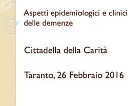 Cittadella della Carità Taranto, 26 Febbraio 2016 - Aspetti epidemiologici e clinici delle demenze - Card Puglia