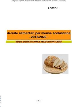 Derrate alimentari per mense scolastiche 2018/2020 - LOTTO 1 Schede prodotto di PANE E PRODOTTI DA FORNO