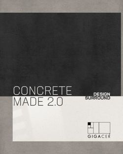 CONCRETE MADE 2.0 DESIGN SURROUND - GIGACER SPA