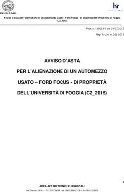 AVVISO D'ASTA PER L'ALIENAZIONE DI UN AUTOMEZZO USATO - FORD FOCUS - DI PROPRIETÀ DELL'UNIVERSITÀ DI FOGGIA (C2_2015)