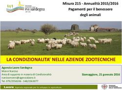LA CONDIZIONALITA' NELLE AZIENDE ZOOTECNICHE - Sardegna Agricoltura