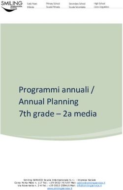 Programmi annuali / Annual Planning 7th grade - 2a media