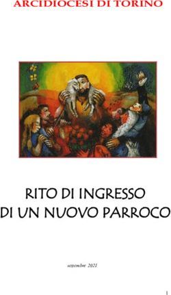 RITO DI INGRESSO DI UN NUOVO PARROCO - ARCIDIOCESI DI TORINO - settembre 2021