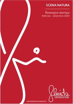 SCENA NATURA Rassegna stampa febbraio - settembre 2020 - FLUIDA Comunicazione
