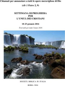 SETTIMANA DI PREGHIERA PER L'UNITÀ DEI CRISTIANI - Chiamati per annunziare a tutti le opere meravigliose di Dio (cfr 1 Pietro 2, 9) 18-25 gennaio 2016