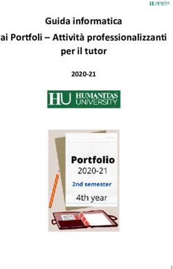 Guida informatica ai Portfoli - Attività professionalizzanti per il tutor 2020-21