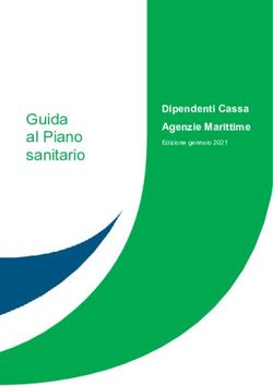Guida al Piano sanitario - Dipendenti Cassa Agenzie Marittime Edizione gennaio 2021 - Cassa Mutua Agenti Marittimi