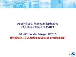 Appendice al Manuale Esplicativo CAC Diversificato PLASTICA Modifiche alle liste per il 2020 (integrate il 3.2.2020 con alcune precisazioni) - Conai
