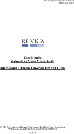 Caso di studio elaborato da Maria Amata Garito International Telematic University UNINETTUNO