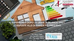 IL SUPERBONUS DOPO LA LEGGE DI BILANCIO 2021 LE RISPOSTE ALLE DOMANDE PI&Uacute; FREQUENTI - 4 MAGGIO 2021 avv. Bruno Barel avv. Federica Bardini avv ...