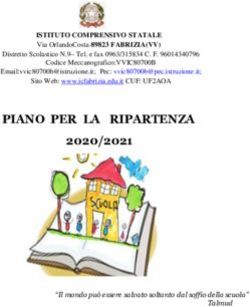 PIANO PER LA RIPARTENZA 2020/2021 - IC Fabrizia