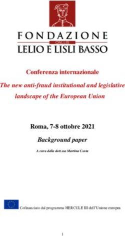 Conferenza internazionale - The new anti-fraud institutional and legislative landscape of the European Union - Fondazione Basso