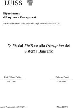 SISTEMA BANCARIO DEFI: DAL FINTECH ALLA DISRUPTION DEL