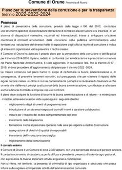 Piano per la prevenzione della corruzione e per la trasparenza triennio 2022-2023-2024 Premessa - Comune di Orune