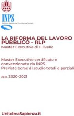 LA RIFORMA DEL LAVORO PUBBLICO - RLP - Master Executive di II livello Master Executive certificato e convenzionato da INPS Previste borse di ...