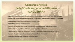 "LA GUERRA" Concorso artistico della Scuola secondaria di Binasco
