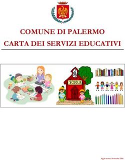 COMUNE DI PALERMO CARTA DEI SERVIZI EDUCATIVI