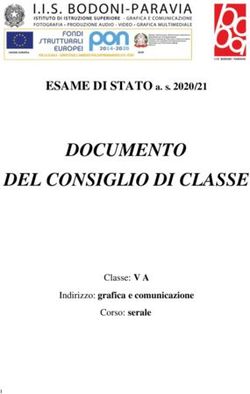 DOCUMENTO DEL CONSIGLIO DI CLASSE - ESAME DI STATO a. s. 2020/21 - Indirizzo: grafica e comunicazione - Bodoni-Paravia