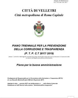 CITT&Agrave; DI VELLETRI Citt&agrave; metropolitana di Roma Capitale